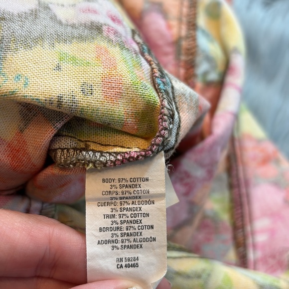 The Children’s Place Stretch Retro Floral Frayed Layer Halter Denim Dress sz 10 - Picture 9 of 9